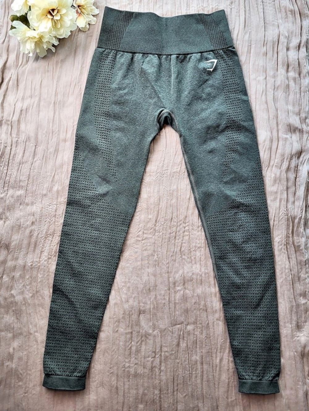 Gymshark Vital Seamless Leggings Green Athletic, Size S